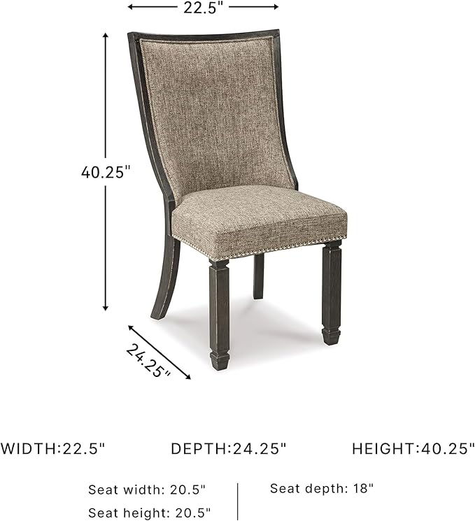 Signature Design by Ashley Tyler Creek Urban Farmhouse Upholstered Dining Chair - Image 3