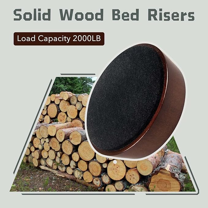 Bed Risers Wood Blocks - Image 6