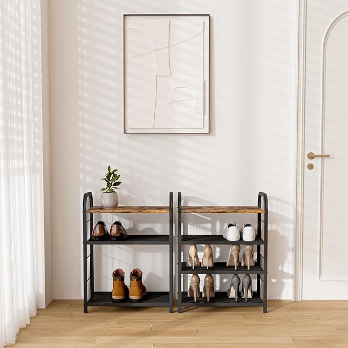 Shoe Rack, 4-Tier Shoe Organizer - Image 7