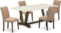 East West Furniture V727AB747-5 5 Piece Kitchen Table Set by EastWestFurniture