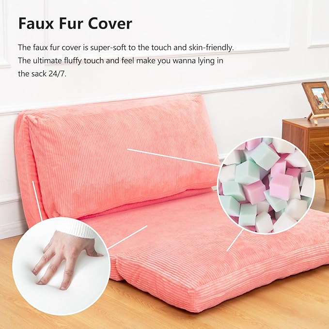 N&V Folding Matress Sofa Bean Bag Bed, Foam Filling Folding Matress Sofa - Image 7