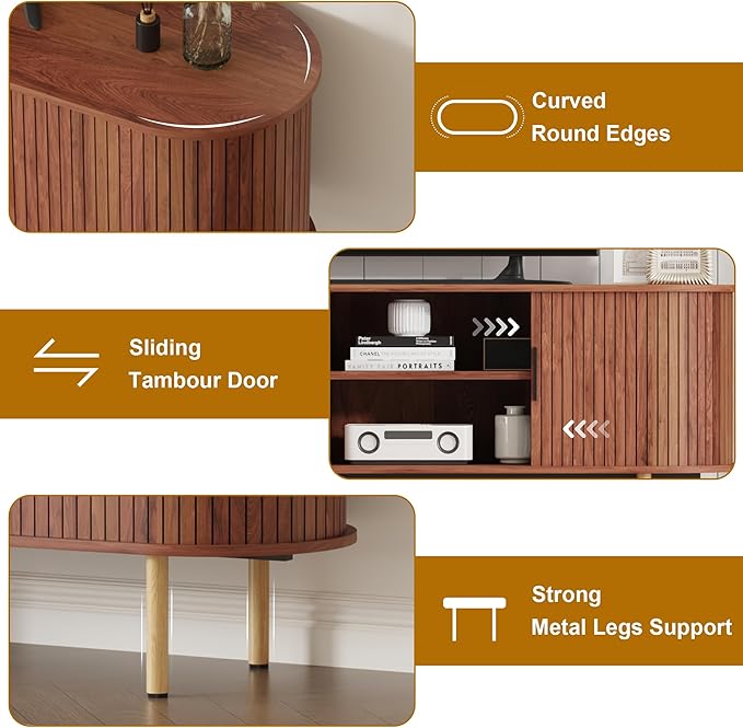 70.1" TV Stand, Modern TV Console Table - Image 5