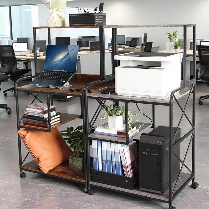 Printer Stand, 23 x 18 Inch Printer Table - Image 6