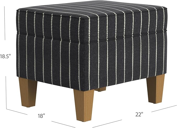 Home Decor | Dinah Collection Modern Storage Ottoman | Ottoman - Image 3