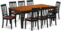 East West Furniture LGAN9-BCH-LC 9 Piece Kitchen Table & Chairs Set Includes a by EastWestFurniture