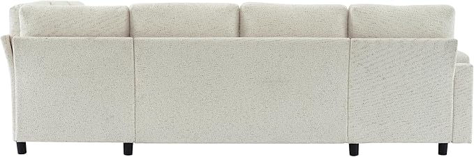 Eafurn Oversized U Shaped Sectional Sleeper Sofabed Pull Out Couch Bed - Image 5