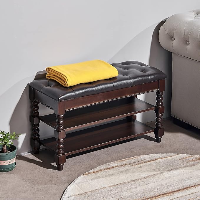 Shoe Storage Bench, Entryway Shoe Rack - Image 2