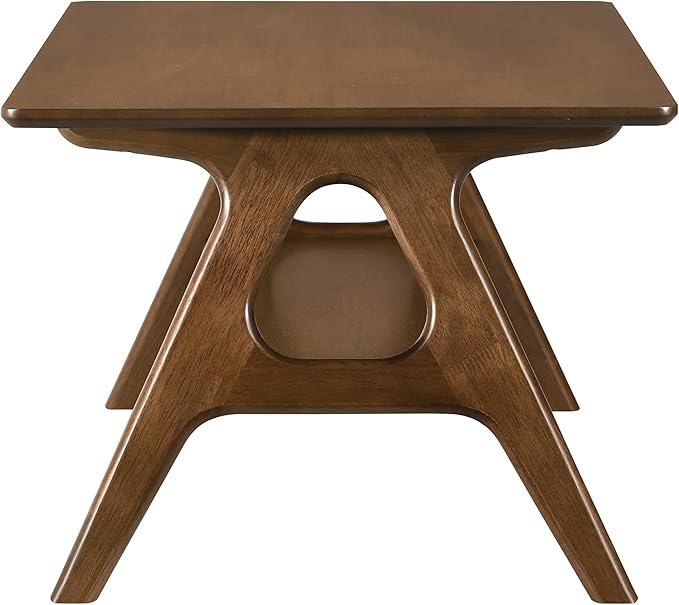 Roundhill Furniture Arona 3-Piece Coffee Table Set, Coffee Table and Two End - Image 10