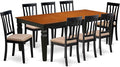 East West Furniture LGAN9-BCH-C 9 Piece Dining Set Includes a Rectangle Dining by EastWestFurniture