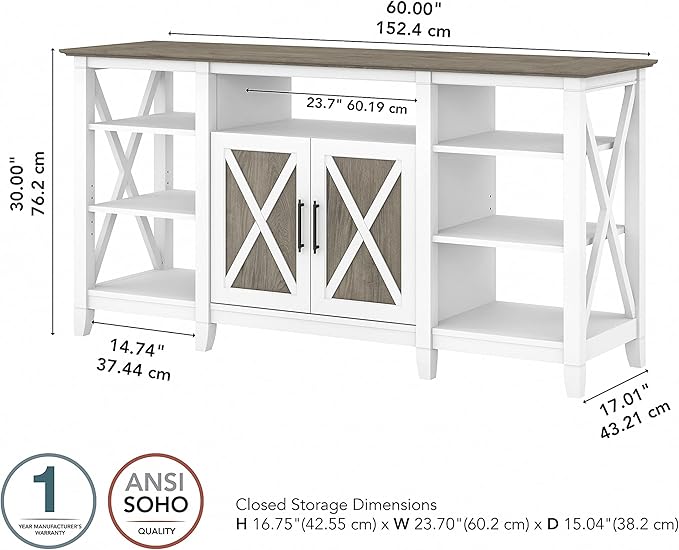 Bush Furniture Key West Tall TV Stand - Image 7