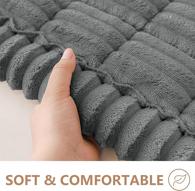 Smiry Couch Cover for Dogs Washable, Non Slip Fuzzy Pet Couch Covers for 3 - Image 4
