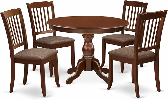 East West Furniture HBDA5-MAH-C 5 Piece Dinette Set by EastWestFurniture