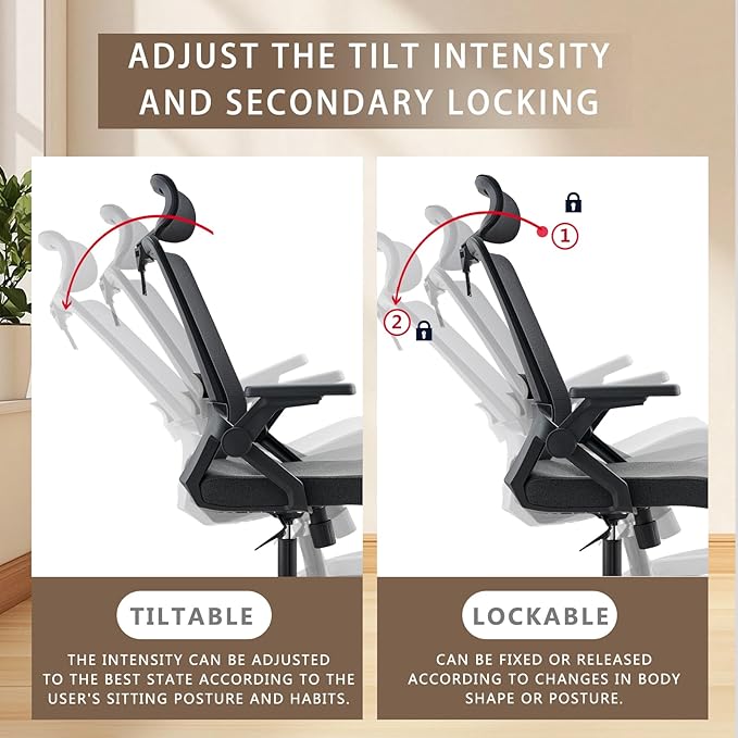 Ergonomic Swivel Task Chair High Back Home Desk Chair Computer Office Chair - Image 7