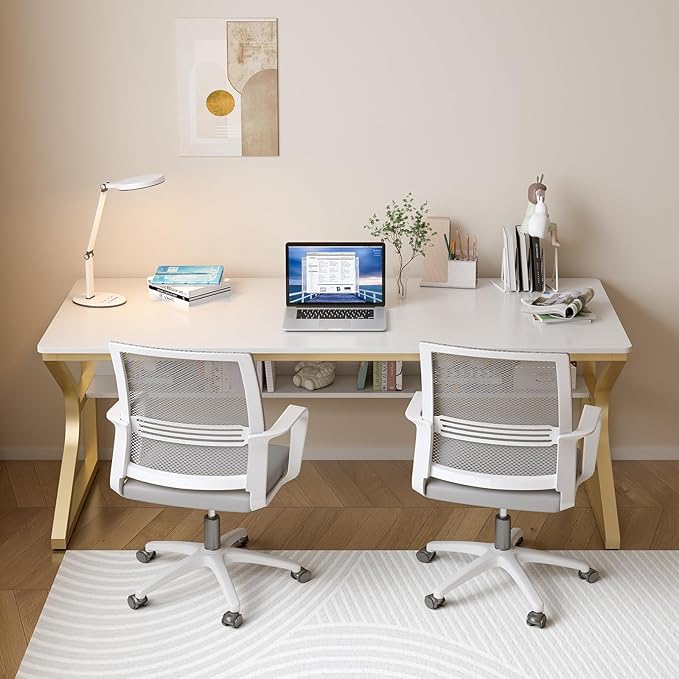 Extra Long Desk with Bookshelf - Image 6