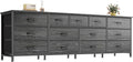 Huuger 70 Inch Dresser for Bedroom, TV Stand for 65, 80 Inch TV, 13 Fabric by Huuger