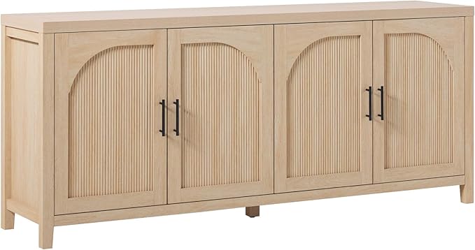 Walker Edison Sasha 4-Door Reeded Sideboard Buffet by WalkerEdison