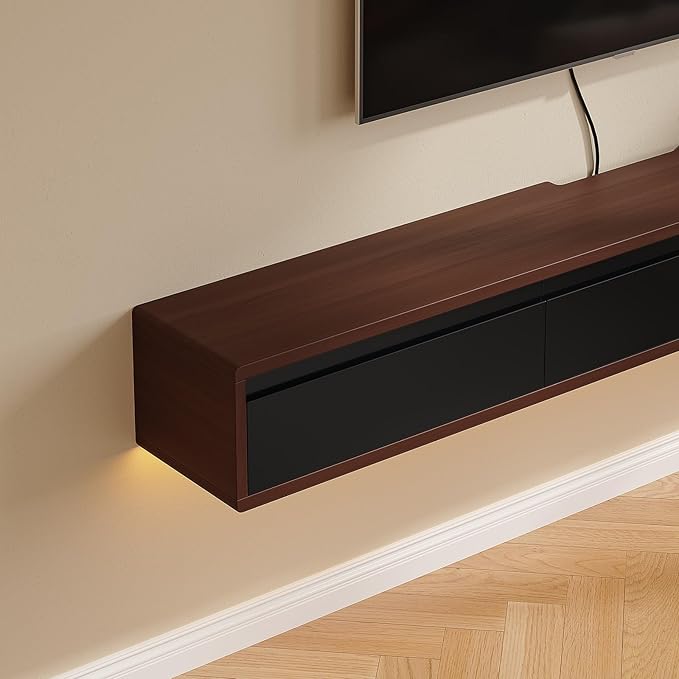 Floating TV Stand Matte Finish, Floating TV Console, Under TV Shelf - Image 9