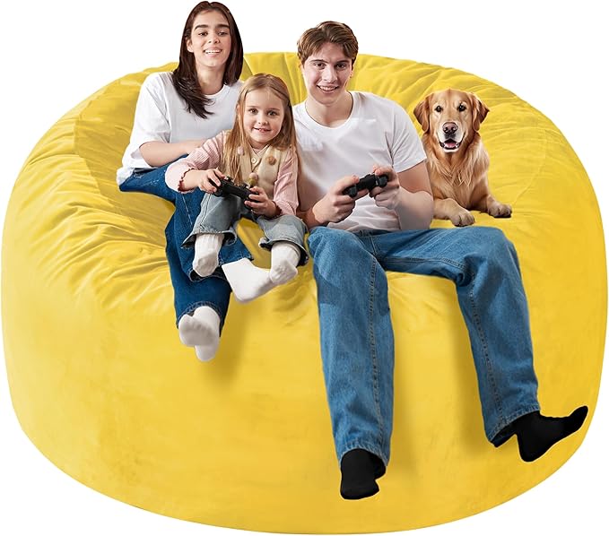 Homguava 6 FT Bean Bag Chair: 6' Bean Bags - Image 4