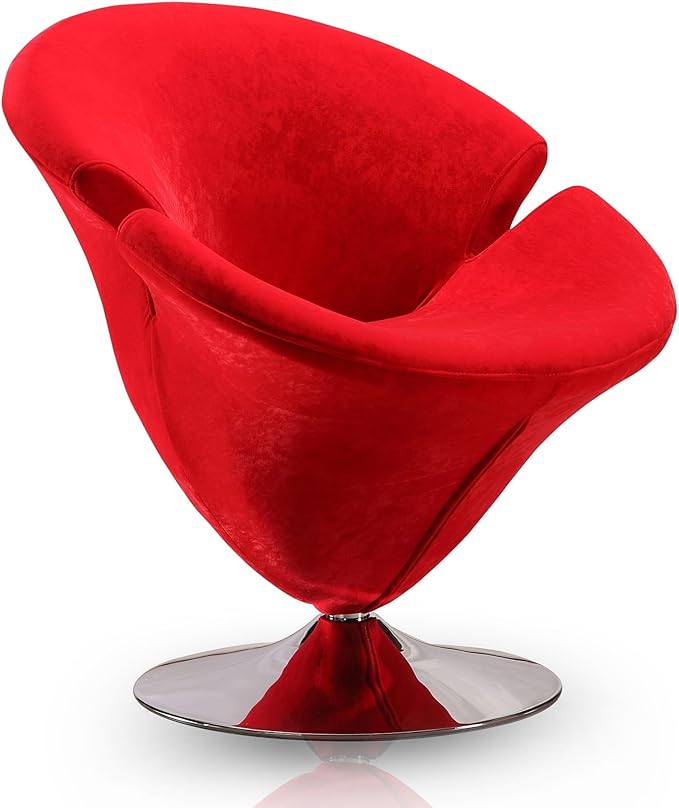 Manhattan Comfort Tulip Swivel Accent Chair Set of 2 - Image 6