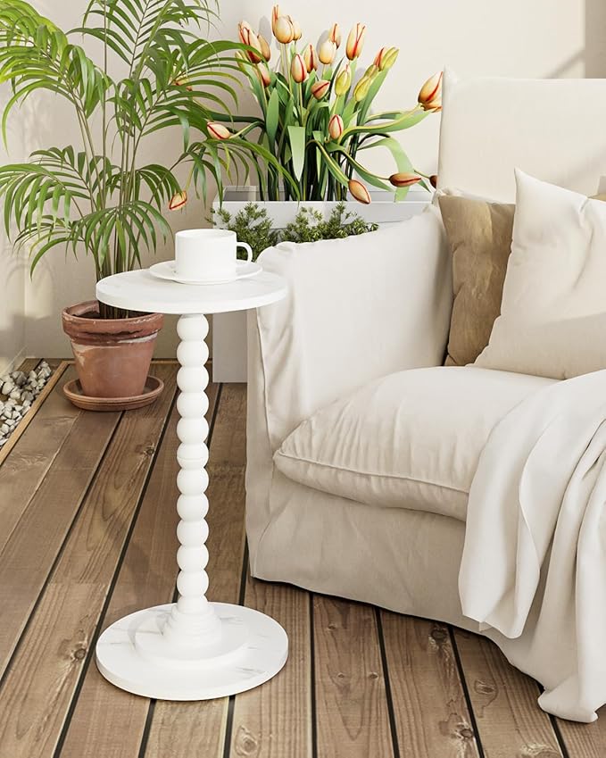 Masupu Round Side Table, Small Drink Table - Image 9