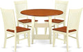 East West Furniture SUWE5-BMK-W 5 Piece Dining Table Set by EastWestFurniture