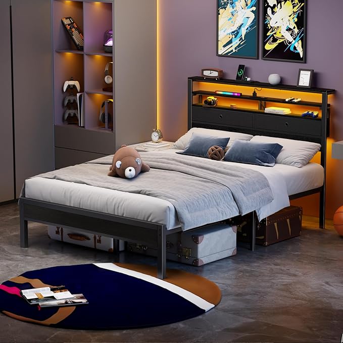 Furnulem Full Size Bed Frame - Image 7