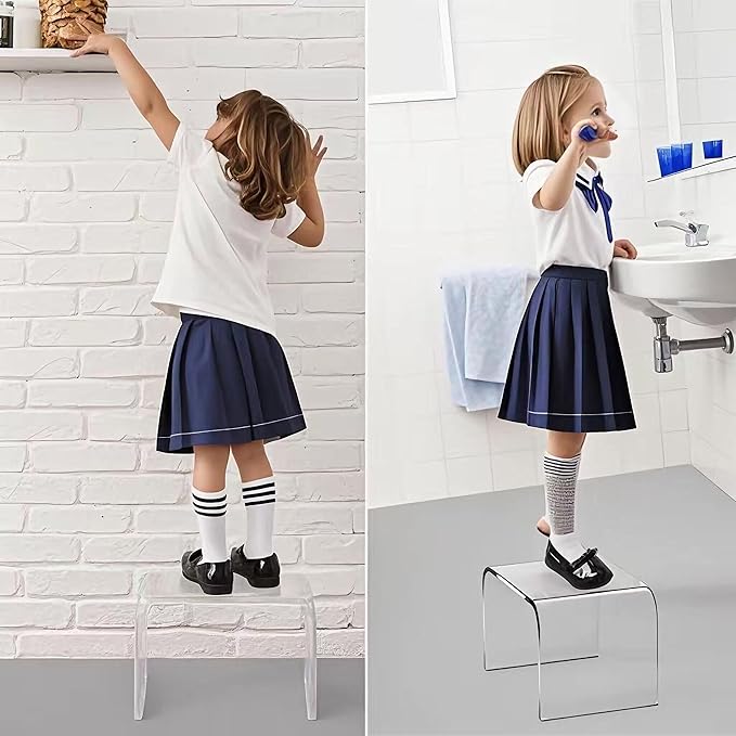 Acrylic Kids' Step Stool – Small Footstool - Image 6