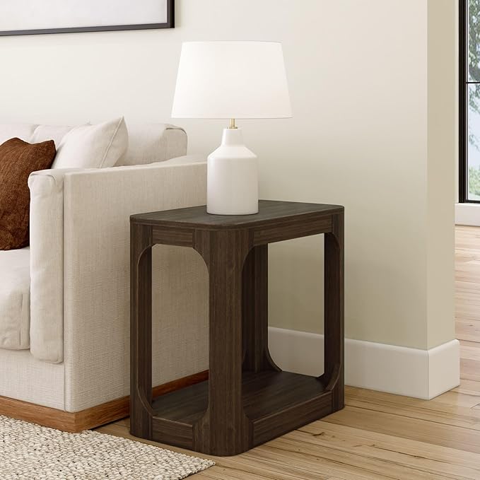 Plank+Beam Modern Rounded Rectangular Side Table by PlankBeam