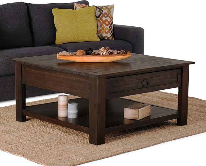 SIMPLIHOME Monroe Square Coffee Table - Image 2