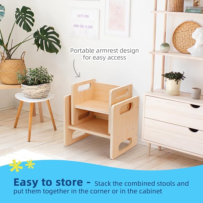 OOOK Montessori Weaning Table and Chair Set, Kids Activity Table and Chair Set - Image 5