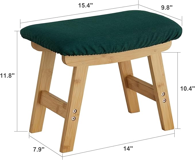 Foot Stool Ottoman Foot Rest Under Desk, Small Stool - Image 3
