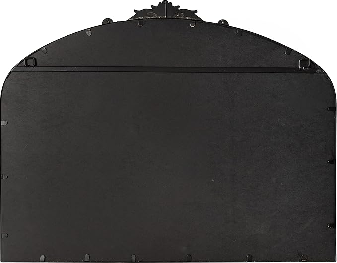 Kate and Laurel Arendahl Ornate Traditional Arched Mirror; 36 x 29; Black; - Image 7