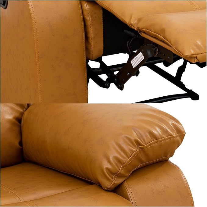 Loveseat Recliner Sofa, Reclining Loveseat Leather Couch - Image 5