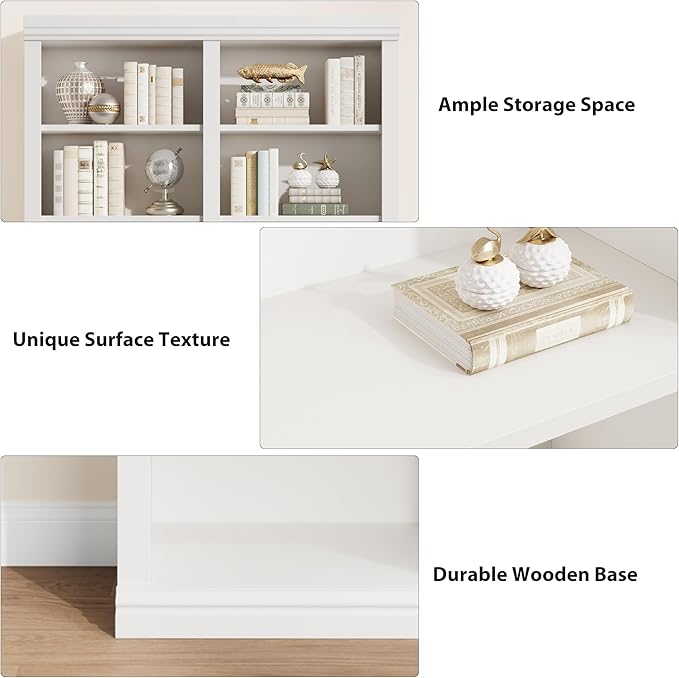 74.5" Tall Bookshelf with Double Storage, Extra Large Bookshelf, 6-Tier Double - Image 4