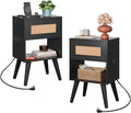 WLIVE Rattan Nightstands Set of 2 by WLIVE
