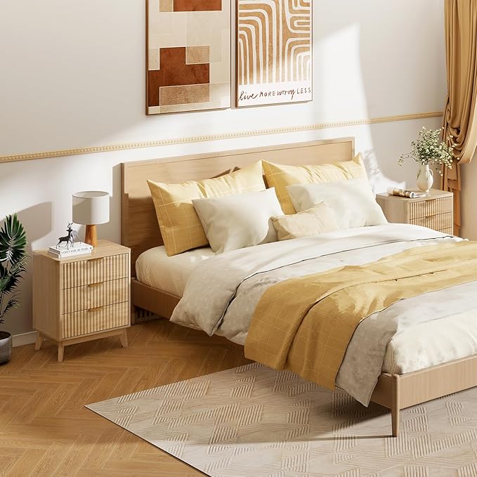 LYNCOHOME Fluted Nightstand - Image 7