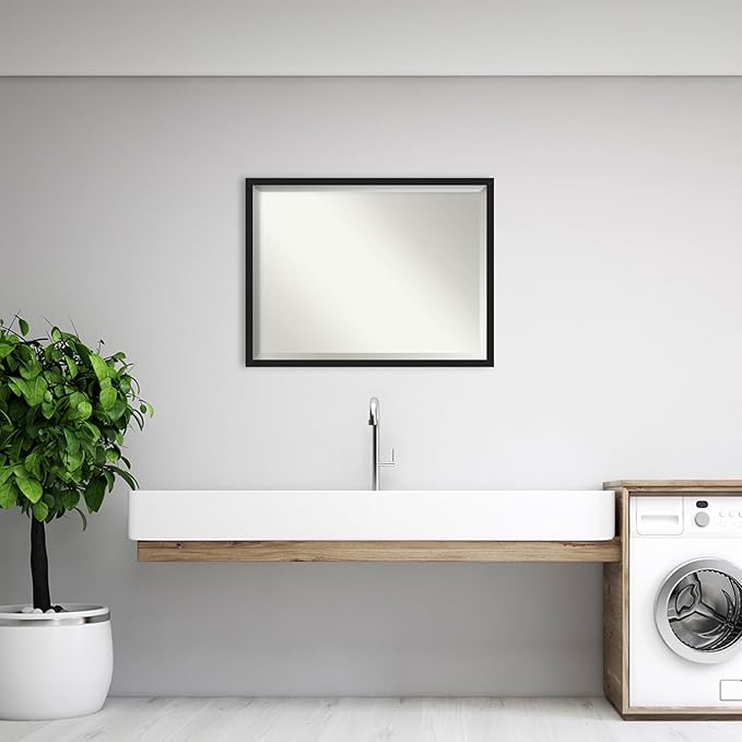 Amanti Art Black Bathroom Mirror - Image 5