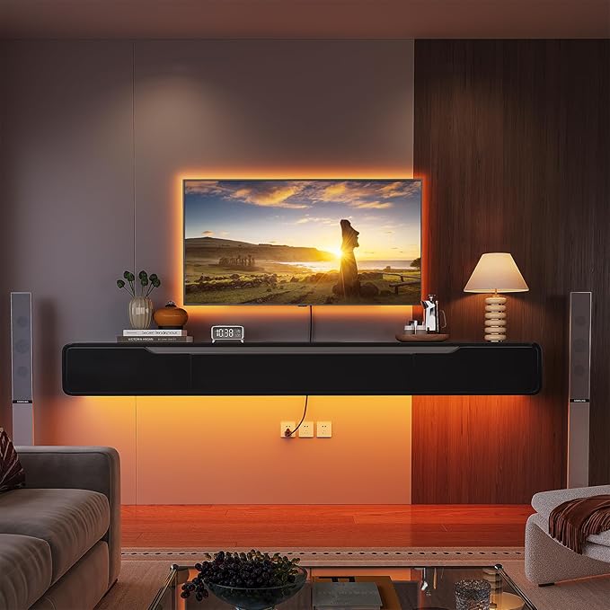 Fully-Assembled Floating TV Stand - Image 3