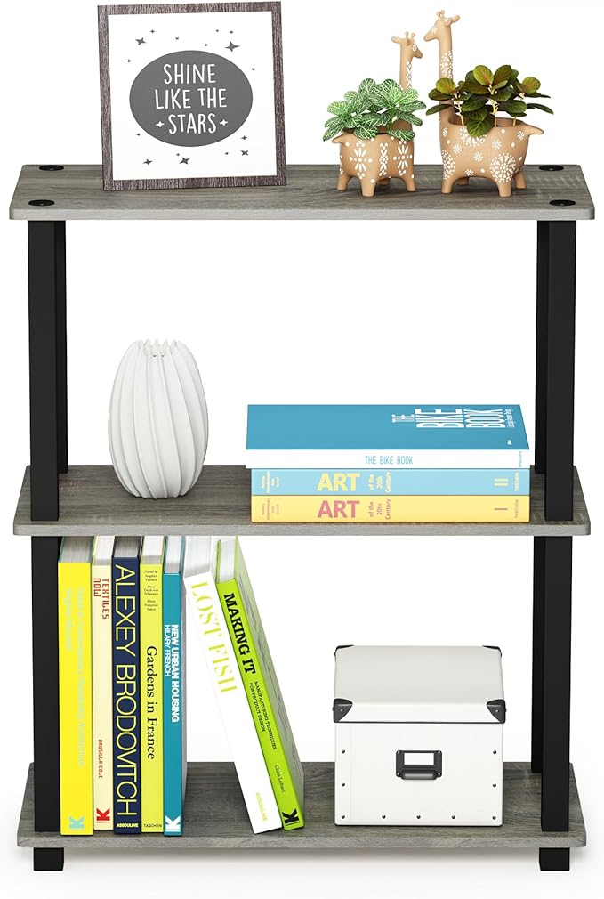 Furinno Turn-S-Tube 3-Tier Compact Multipurpose Shelf Display Rack - Image 4