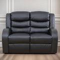Loveseat Recliner Sofa, Reclining Loveseat Leather Couch Upholstered, Modern by FONTOI