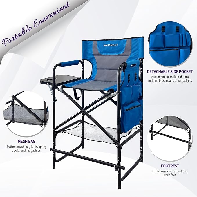 Tall Folding Directors Chair - Image 4