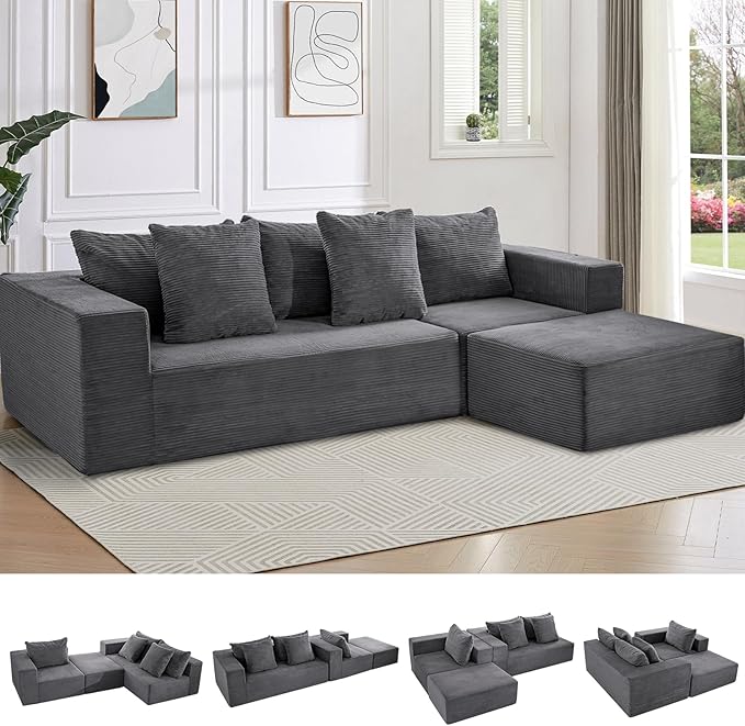 INGEROOM 108" Cloud Sectional Couch by INGEROOM
