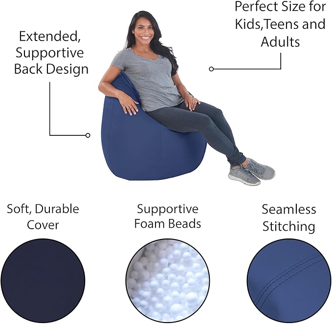 FDP SoftScape Dew Drop Bean Bag Chair - Image 4
