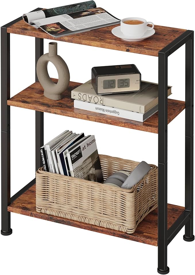 3-Tier Side Table, Small End Table, Sofa Side Table by VANTIMO