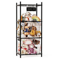 SpaceAid Stuffed Animal Storage Organizer, Wood Animals Zoo Toy Plushies by SpaceAid