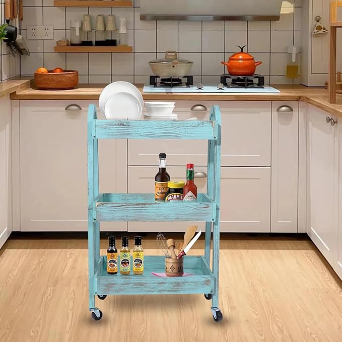 3-Tier Rolling Utility Cart - Image 6