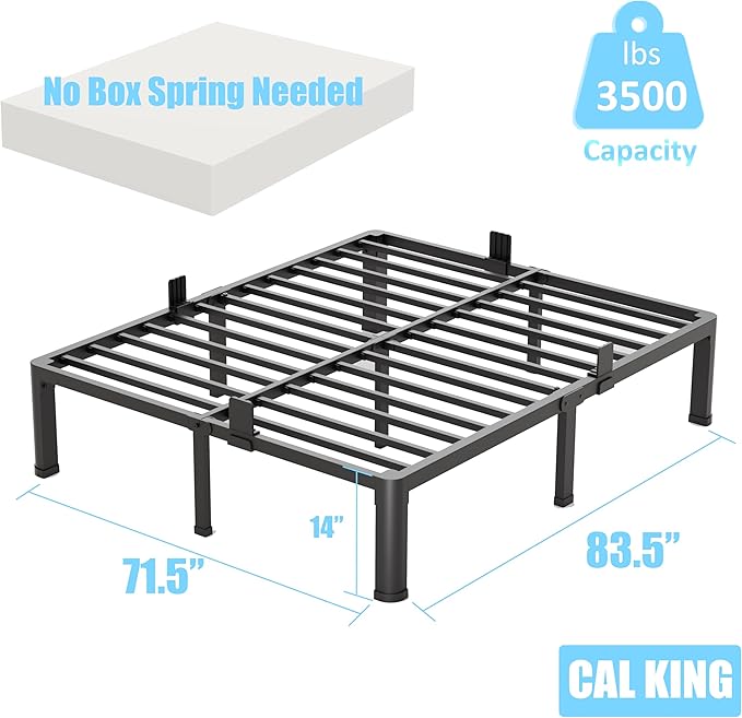 FUIOBYVV California King Bed Frame - Image 3