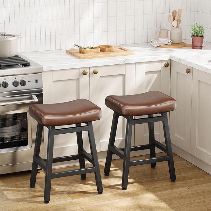Counter Height Bar Stools Set of 3, 24 Inch Barstools - Image 6