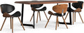 SIMPLIHOME Marana/Watkins 5-Piece Dining Set, 66 inch Wide Solid Mango Wood by SimpliHome