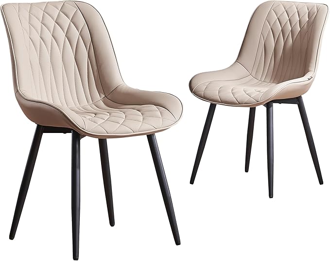 YOUNIKE Khaki Dining Chairs Set of 2 by YOUNIKE